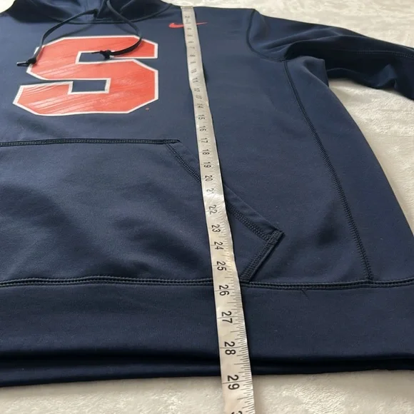 SYRACUSE Orange Navy Nike Therma-Fit NCAA Pullover Hoodie Sweatshirt Large - Picture 7 of 7